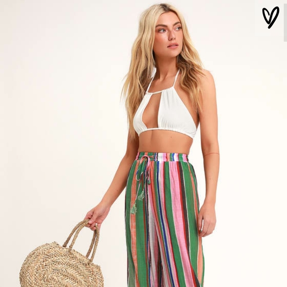 NWOT Lulu's Eternal Vacation Striped Cover-Up - Picture 2 of 6